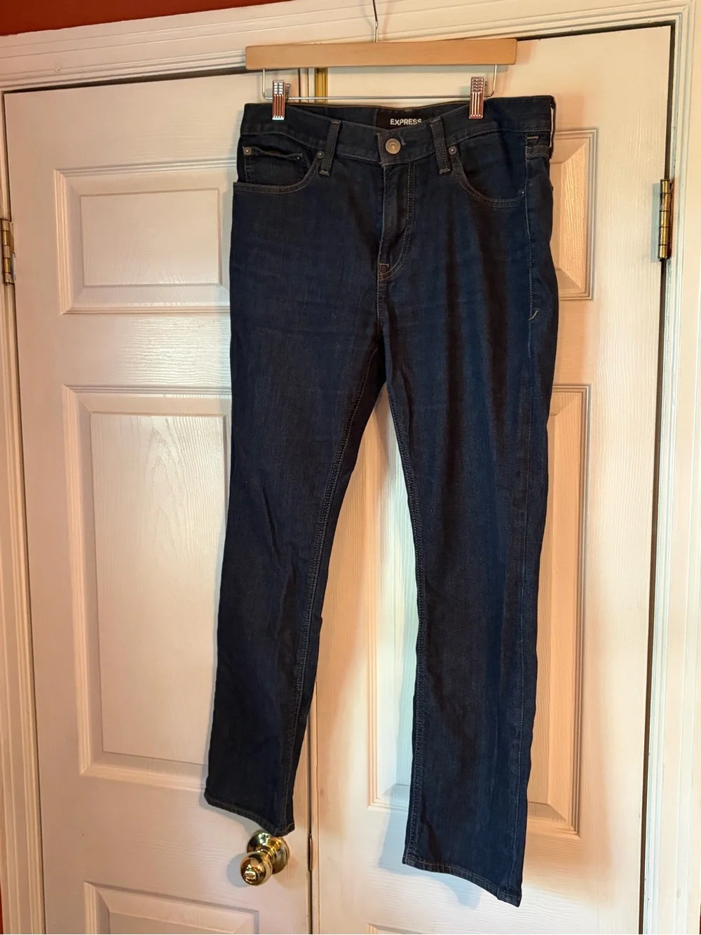 Express Dark Indigo Stretch Slim Jeans